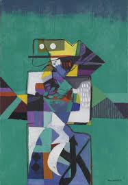 Dia Al Azzawi Iraqi B 1939 Untitled Oil On Canvas 98 5 X 68 Cm 1984 Middle Eastern Art Eastern Art Arabic Design