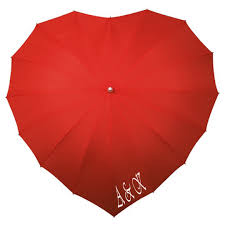 Herz Regenschirm Rot Bedrucken Regenschirm Roter Regenschirm Regenschirme