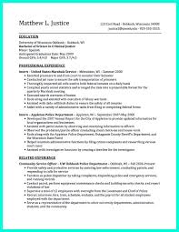 A dedicated pretrial service officer with years of work experience seeks to join central community partners. Best Criminal Justice Resume Collection From Professionals Criminal Justice Resume Examples Resume Template