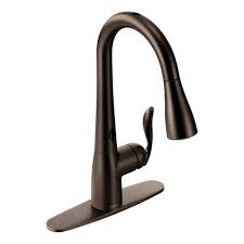 Oil rubbed bronze is a unique color which adds a nice finishing touch to the kitchen interior. Moen Arbor Single Handle Pull Down Sprayer Touchless Kitchen Faucet With Motionsense In Oil Rubbed Bronze 7594eorb The Home Depot