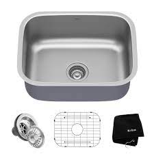 Choose from 1, 1.5 or 2 bowl sinks. 23 Undermount 16 Gauge Stainless Steel Single Bowl Kitchen Sink