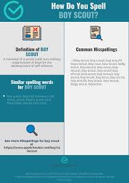 Correct Spelling For Boy Scout Infographic Spellchecker Net