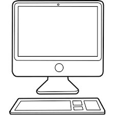 Black And White Office Desk Clip Art Computer Clipart Black And Clip Art Free Clip Art Clipart Free Printables