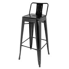 Maybe you would like to learn more about one of these? Bolero Bistro Steel High Stool With Backrest Black Pack Of 4 Dl882 Buy Online At Nisbets