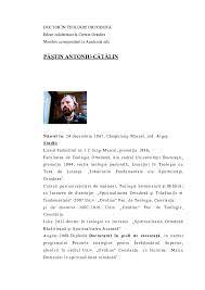 A început şcoala primară în anul 1944, în satul traniş. Doc C V Si Memoriu De Activitate Antoniu Catalin N Pastin Academia Edu