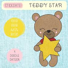 Digitale Stickserie Teddy Star Doodle Fur Find & download free graphic resources for star doodle. kasuwa