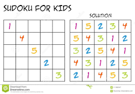 Sudoku is a fun puzzle game once you get the hang of it. Sudoku Fur Kinder Mit Losung Mit Bunten Zahlen Vektor Abbildung Illustration Von Logik Bedruckbar 111882047