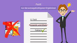 Die vorliegende untersuchung hat sich mit der frage beschäftigt, wie die kommunikation über soziale medien während sportlicher großveranstaltungen verläuft. Fazit Schreiben Fur Dein Studium Einfach Erklart Mit Video