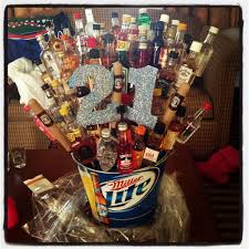 Alcohol 21st Birthday Ideas For Guys Liquor Bouquet Liquor Bouquet Guys 21st Birthday 21st Birthday Gifts
