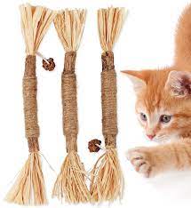 Buy Mfp Silvervine For Cats Cat Kitten Teething Toys 3 Pack 10 Inches Silvervine Sticks For Cats Interactive Cat Toys For Aggressive Chewers Online In Indonesia B09fm2dwzr
