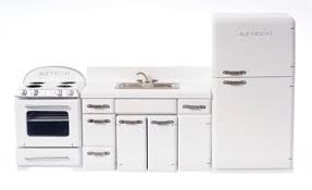 Hand sculpted doll's house miniature food in 12th scale and jewellery items made from. 1950 S Retro Kitchen From Fingertip Fantasies Dollhouse Miniatures