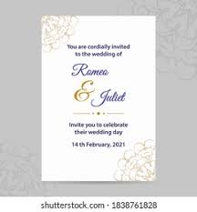 Some actions are believed to occur by chance or by destiny. Romeo Juliet Wedding Card Invitation Web Stock Vector Royalty Free 1838761828