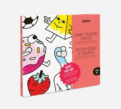 The paper is a great quality too, so it we love that they can have hours or fun and creativity with these colouring posters by omy. Giant Coloring Poster Pop