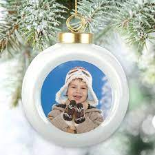Find an ornament to delight an animal lover in our selection of animal ball ornaments. Personalized Christmas Ornament Porcelain Custom Photo Print With Engraved Wood Frame Christmas Bulb Home Decor Home Living