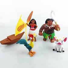 5pcs Lot Cartoon Movie Moana Toys Anime Action Figure Kids Toys For Children Christmas Gift Doll Birthday Toys Christmas Gifts For Kids Xmas Toys