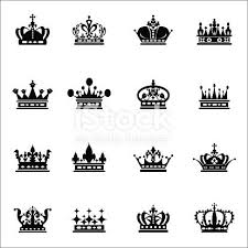 Black And White Crown Crown Set Icons Black On White Vector Crown Symbol For Your Web Vector Illustration Pictures To Draw Free Vector Art