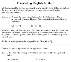 Multiplication, division, rounding, fractions, decimals , telling time, counting money, order of operations, factoring, roman numerals, geometry our grade 4 math worksheets help build mastery in computations with the 4 basic operations, delve deeper into the use. Writing Expressions Equations 4th Grade Worksheets Individualized Math