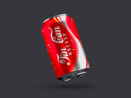 Free Floating Cola Beverage Tin Can Mockup Psd Plant In Glass Cola Ice Bear We Bare Bears