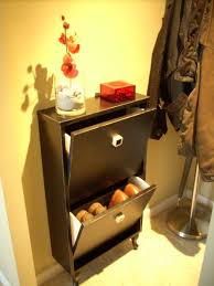 For our narrow entryway, we combined two ikea hemnes shoe cabinets and replaced the original tops with a stained wood top. Narrow Shoe Cabinet Ideas On Foter