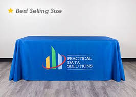 6ft Logo Table Cover Custom Table Cloth Table Covers Trade Show Table Covers