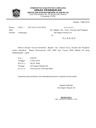 Contoh surat undangan rapat sekolah dasar dinas. 880 Contoh Undangan Rapat Komite Sd Gratis Terbaru Contoh Undangan