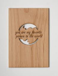 Wood Postcard Anniversary Card Birthday Card Love Card Favorite Person In The World Wood Postcard Wood Card Wooden Cards
