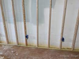 One of the most exciting parts of our basement renovation is seeing the walls go up. Tips For Framing Basement Walls Semigloss Design