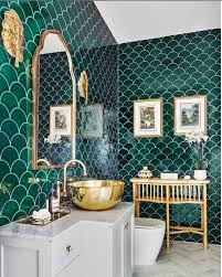 If you are renovating an old bathroom, then this is the best time to create a new tile design on your bathroom floor, backsplash, wall, or shower. Bold Bathroom Tiles Design Ideas Flamingo Cocktail