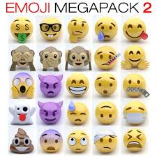 Emoji Pack 2 3d Model Max Obj 3ds Fbx Mtl 1 Emoji 3d Model 3d Model Character