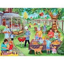 With the best free online jigsaw, you'll never lose a piece under the table again! Bits And Pieces 500 Piece Jigsaw Puzzle For Adults 18 X 24 Backyard Barbeque 500 Pc Family And Friends Bbq Summer Backyard Scene Jigsaw By Artist Sandy Rusinko Pricepulse