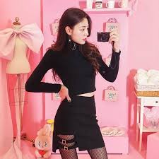 What to look for when buying aesthetic skirts. Black Skirt With Buckle Aesthetic Clothing