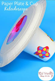 An Easy Kaleidoscope Craft From A Paper Plate And Cup Easy Crafts For Kids Craft Activities For Kids Art For Kids