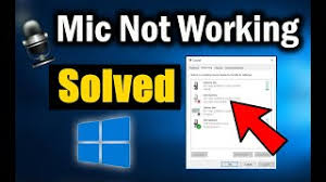 Why are my mic headphones not working? Fix Microphone Not Working On Windows 10 Youtube