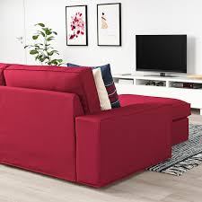 Customise your replacement cover here. Kivik 3er Sofa Mit Recamiere Orrsta Rot Ikea Osterreich