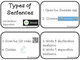 This Freebie Includes Two Sets Of Step By Step Flash Cards For Students To Use During Small Group Centers Using Th Types Of Sentences Apps For Teachers Seesaw