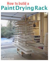 Had to whip up this drying rack to paint 40 cabinet doors. Paint Drying Rack For Cabinet Doors Sawdust Girl