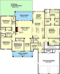 The ashby house plan 22157aa: 100 Home Plan No Formal Dining Remote Master Separate Office Ideas House Floor Plans Dream House Plans House Plans
