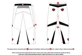 Pants Size Chart Potter Racing Products