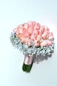 What many brides are doing is ordering the artificial bridal bouquet and then having a florist copy the arrangement in real flowers. Tulip Hand Bouquet For Wedding Off 72 Buy