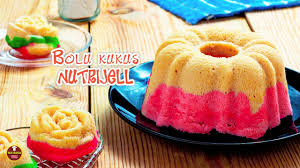Tuk warna kuning, agar agar plain dan nutrijell plain diberi pasta butter cookies. Cara Membuat Kue Bolu Nutrijell Youtube