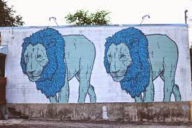 Newlywifed Austin Photo Diary Pt 1 Lion Mural Street Art Austin Photos