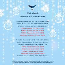 Zilele libere şi sărbători legale. Work Schedule December 2018 January 2019 Fan Courier