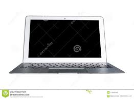 Laptop Computer Pc With Blank Screen Mock Up Isolated On White Background Laptop Isolated Screen Pc Computer Laptop Computers Computer