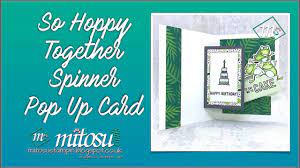 Just click on the order stampin' up! Cardmaking Video Tutorial From Mitosu Spinner Pop Up Card Birthday Theme Frogs Like A Wiper Mechanism Stampin Spinner Card Pop Up Pop Up Cards