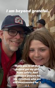 Please pray for all at Camp Mystic. My cousin Milly was one of the  fortunate ones to be rescued after floating