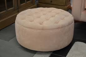 Antique nice fancy carved sleigh contoured wood tapestry foot stool gout ottoman. Dixie Buttontop Round Footstool In Pink