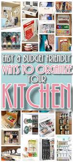 easy budget friendly ways to organize