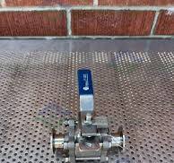 PBM SIC-E5X-D-F04D Stainless Steel Ball Valve w/ 1" Sanitary ...