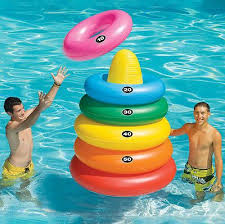 Swimline Giant Ring Toss Swimming Pool Inflatable Game Float Pool Toys Swimming Pool Games Inflatable Pool