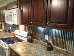 Rustic Backsplash From Reclaimed Tin Roofing Country Kitchen Backsplash Rustic Kitchen Backsplash Rustic Backsplash